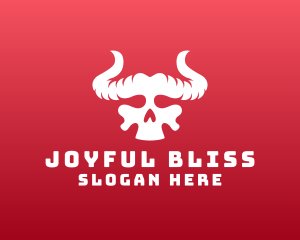 Devil Skull Horns logo design