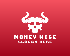 Devil Skull Horns logo design