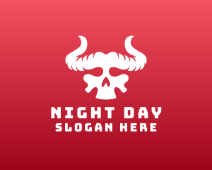 Devil Skull Horns logo design