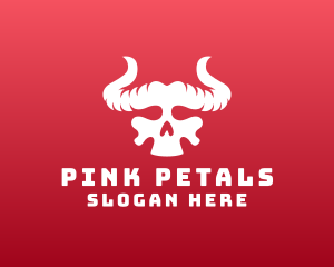 Devil Skull Horns logo design