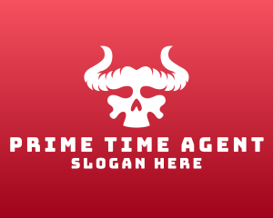 Devil Skull Horns logo design