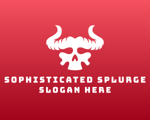 Devil Skull Horns logo design