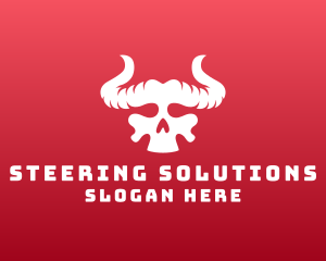 Devil Skull Horns logo design