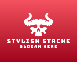 Devil Skull Horns logo design