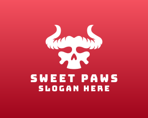 Devil Skull Horns logo design