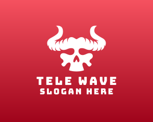 Devil Skull Horns logo design