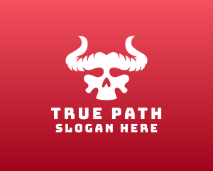 Devil Skull Horns logo design