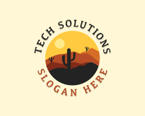 Adventure Desert Cactus Logo