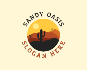 Adventure Desert Cactus logo design