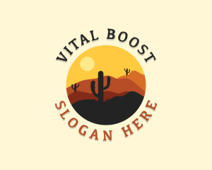 Adventure Desert Cactus Logo