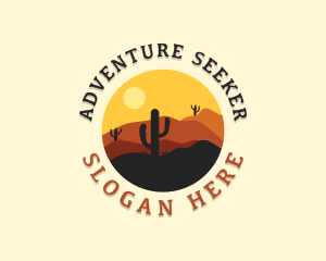 Adventure Desert Cactus logo design