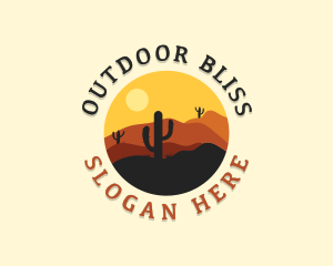 Adventure Desert Cactus logo design