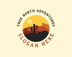 Adventure Desert Cactus logo design