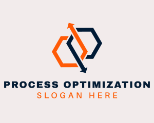 Hexagon Arrow Logistics logo