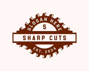 Saw Woodwork Carpentry logo design