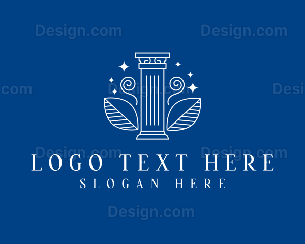 Greek Pillar Column Logo