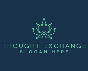 Cannabis Marijuana Weed Cannatech logo design