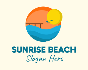 Sunset Beach Port logo design