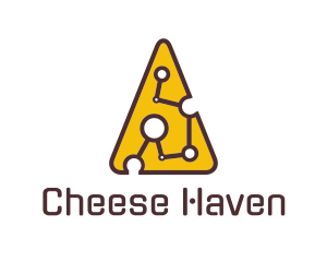 Tech  Cheese Circuit logo design