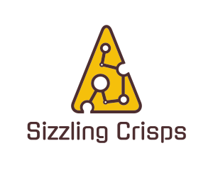 Tech  Cheese Circuit logo design