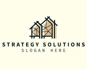 House Architecture Plan logo design