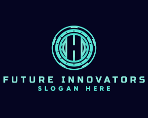 Digital Technology Hologram logo design