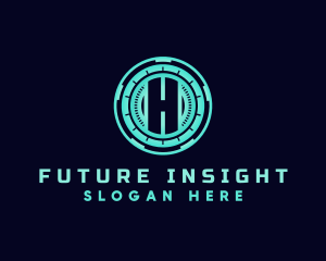 Digital Technology Hologram logo design