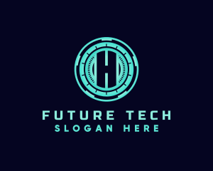 Digital Technology Hologram logo design