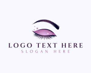 Eyelashes Makeup Eyebrow logo