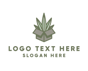 Marijuana Leaf Box Logo