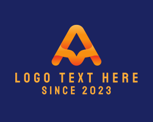 Modern Gradient Letter A logo