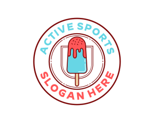Ice Popsicle Dessert logo
