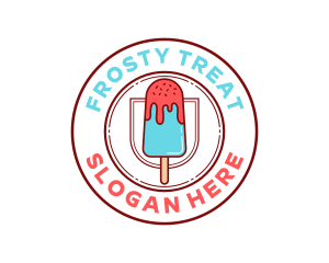 Ice Popsicle Dessert logo