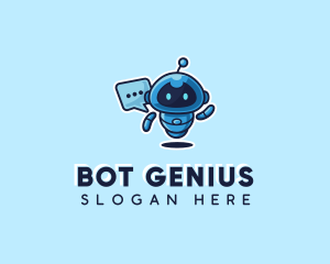 Tech Robot Chat  logo design