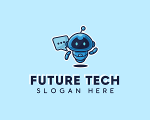 Tech Robot Chat  logo design