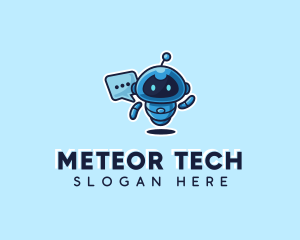 Tech Robot Chat  logo design