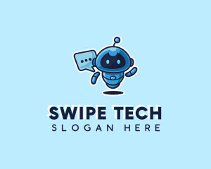 Tech Robot Chat  logo design