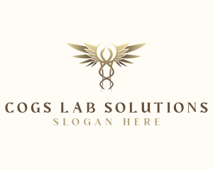 Caduceus Healthcare Lab logo design