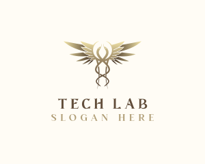 Caduceus Healthcare Lab logo design