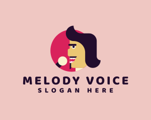 Cartoon Male Singer logo