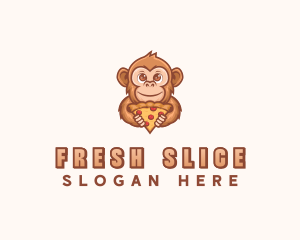 Monkey Pizza Restaurant logo design