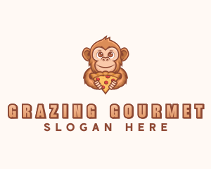 Monkey Pizza Restaurant logo design