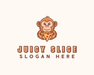 Monkey Pizza Restaurant logo design