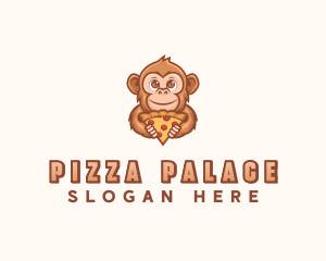 Monkey Pizza Restaurant logo design