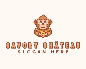 Monkey Pizza Restaurant logo design