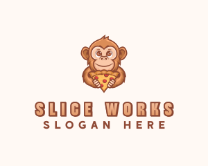 Monkey Pizza Restaurant logo design