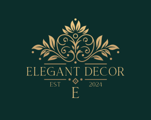 Stylish Floral Wedding logo design