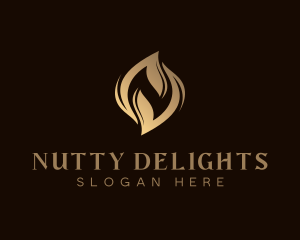 Elegant Flame Letter N logo design