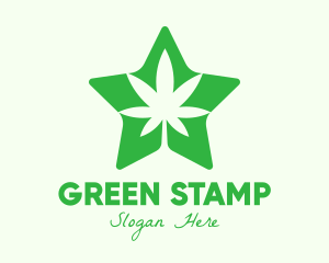 Green Star Cannabis logo design