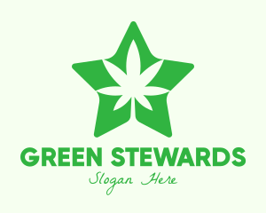 Green Star Cannabis logo design